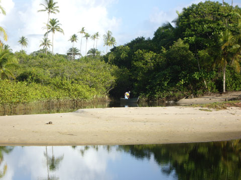 Pescador no riu 