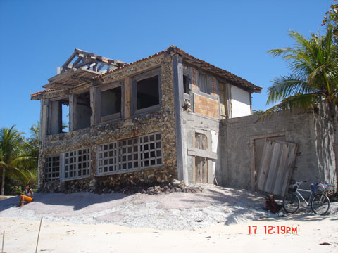 Casa de Pedra na praia 