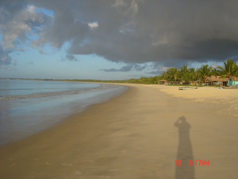 Amanecer em Ponta de Corumbau