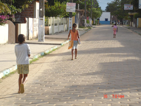 Rua principal de Cumuruxatiba