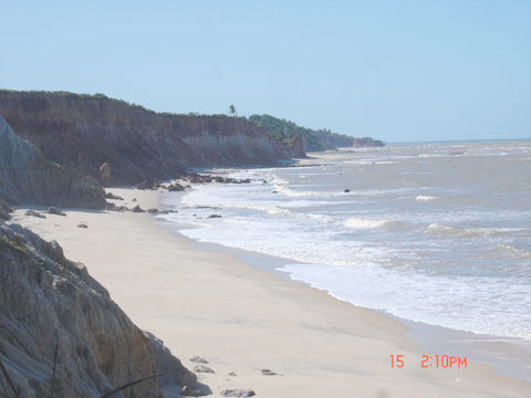 enchente da maré - Praias de Prado